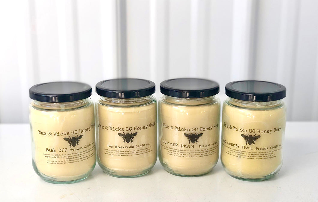 Pure Beeswax Jar Candles- Spring/Summer Collection