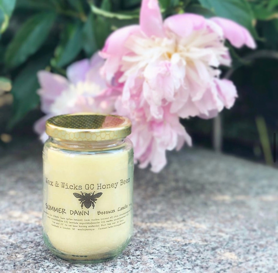 Pure Beeswax Jar Candles- Spring/Summer Collection