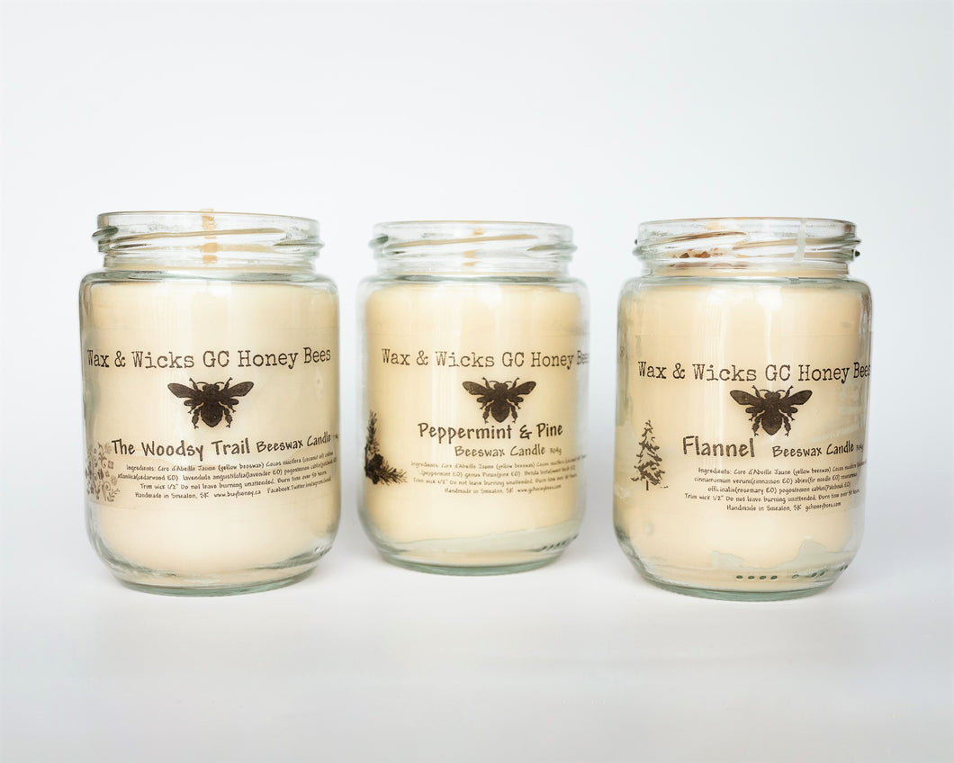 Pure Beeswax Jar Candles- Fall/Winter Collection